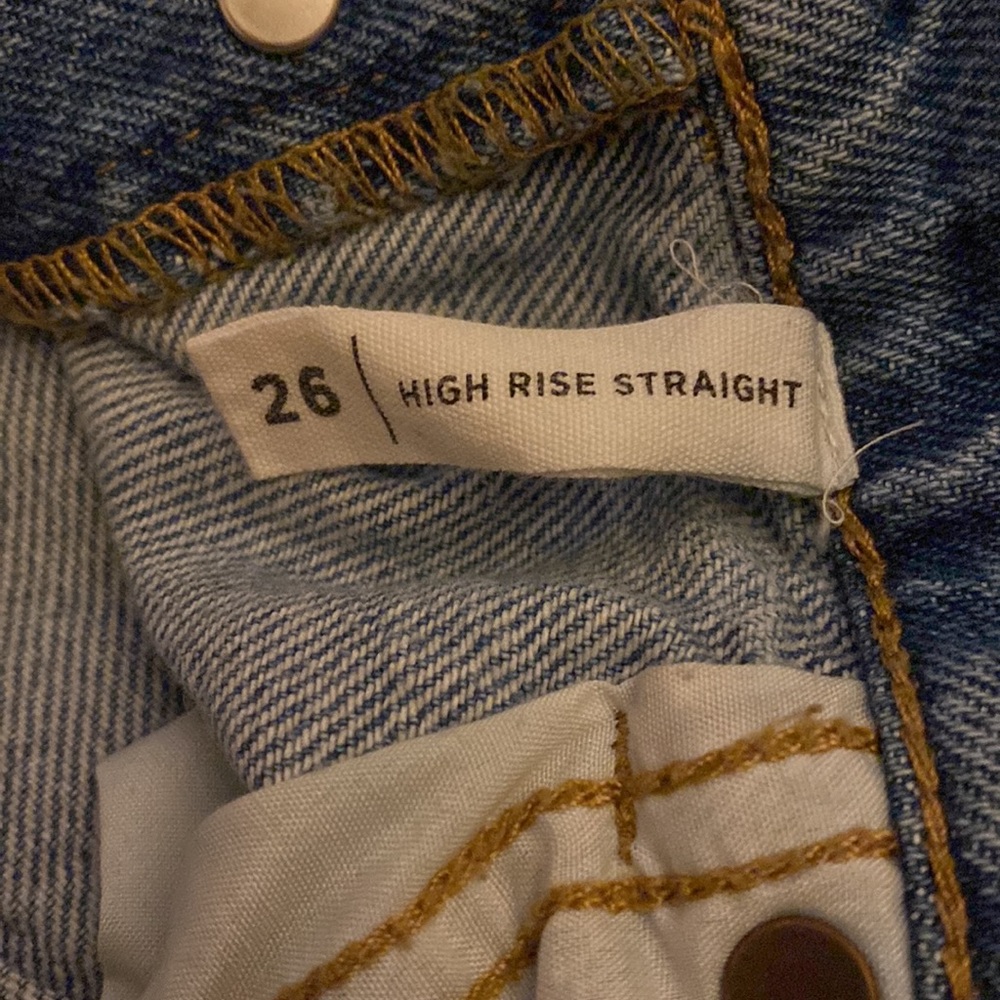 High Rise Straight Jeans - Picture 3 of 4